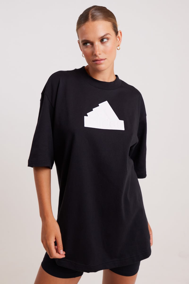adidas Future Icons Badge Of Sport Boyfriend T-Shirt Black