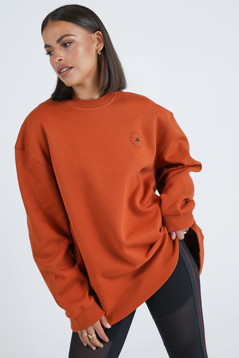 Womens orange adidas store sweatshirt