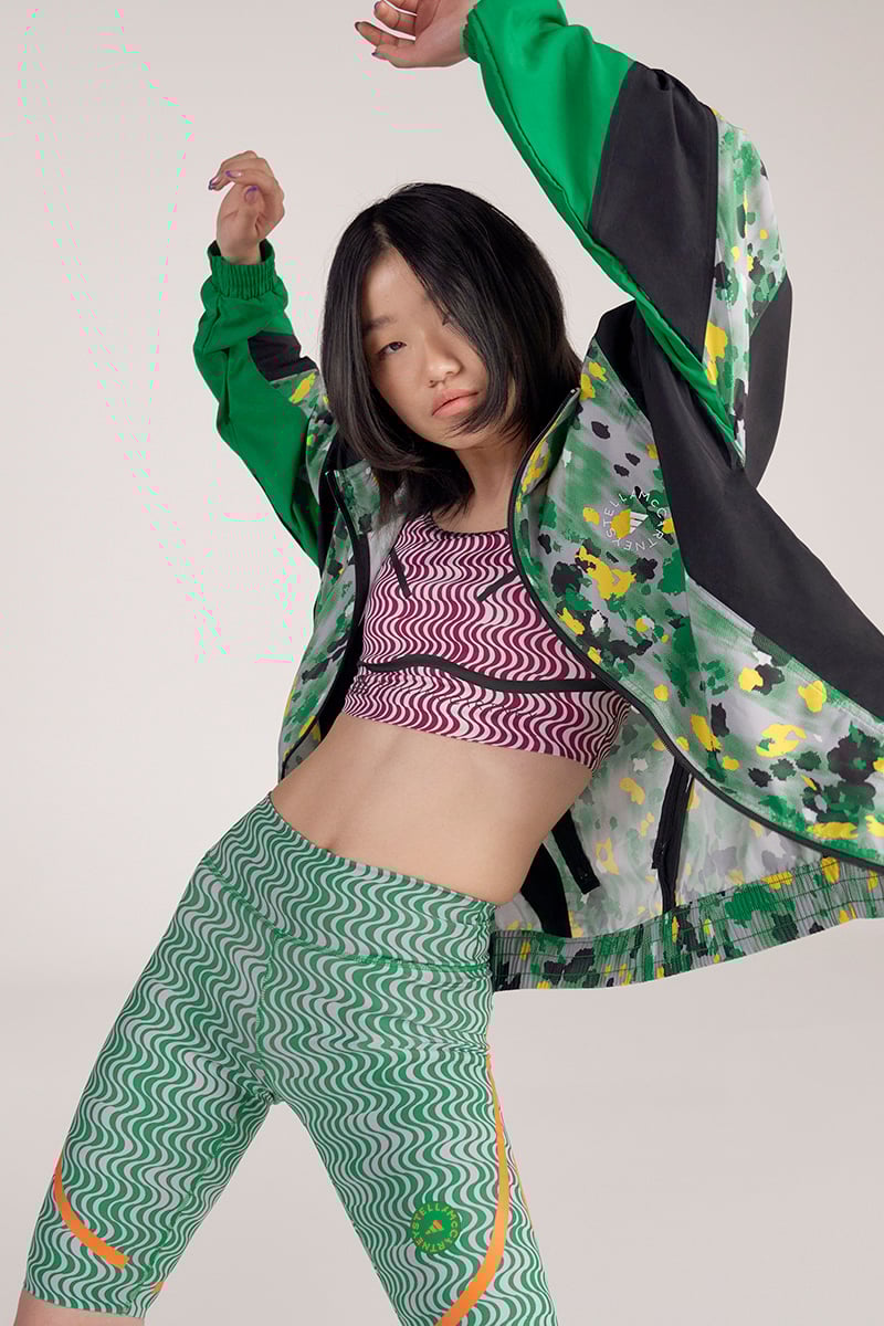 adidas by Stella McCartney ASCM Woven Track Top CLEAR ONIX GREEN Stylerunner