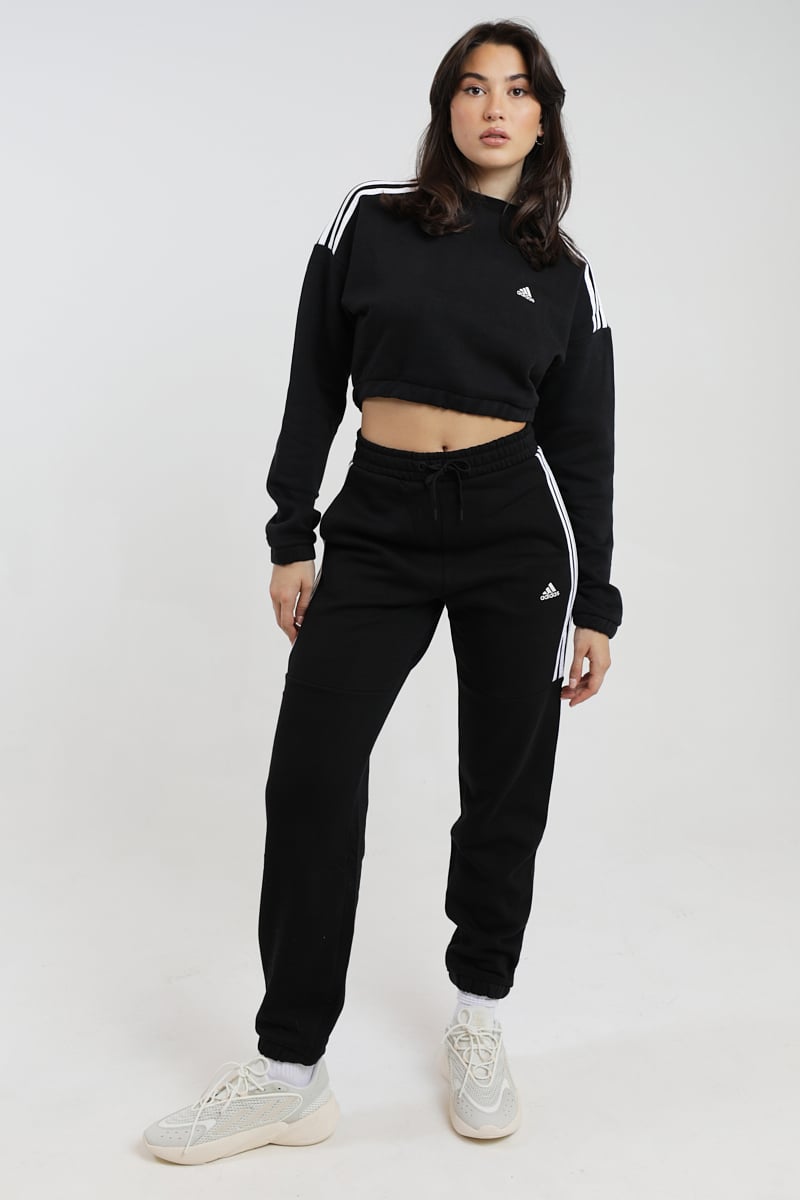 Adidas crop crew sweatshirt best sale