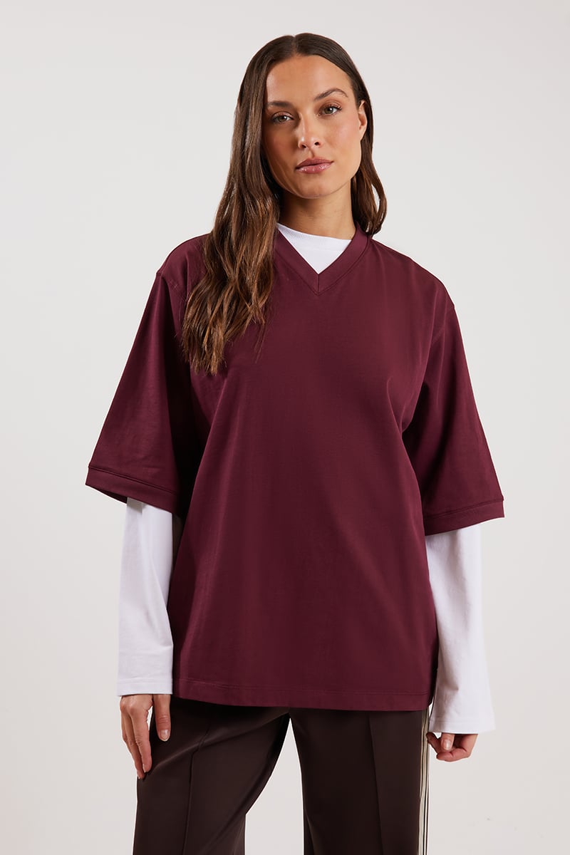 Soren V Neck Graphic Tee