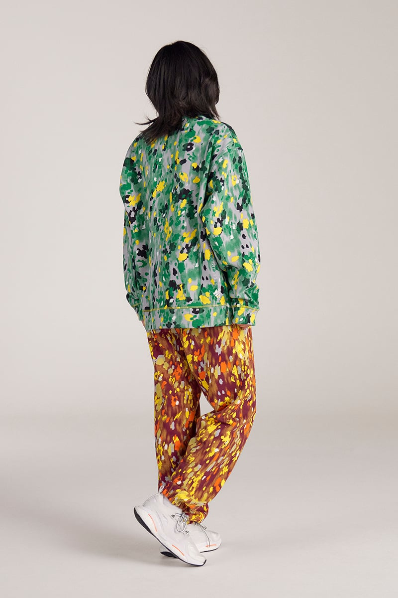 adidas by Stella McCartney ASMC Print Sweatshirt WHITE CLEAR ONIX YELLOW GREEN Stylerunner