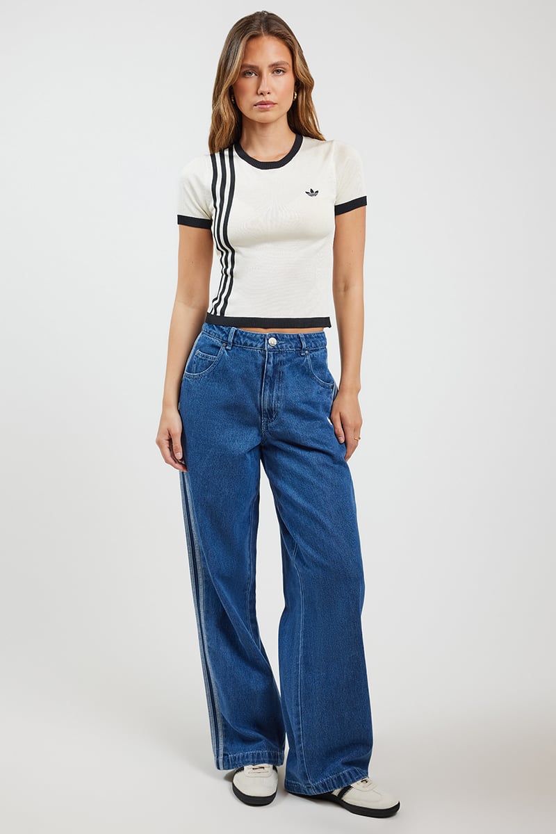 ★adidas originals★W 3 STRIPE JEANS★追跡可 ☆adidas originals☆W 3 STRIPE JEANS☆追跡可 ボトムス