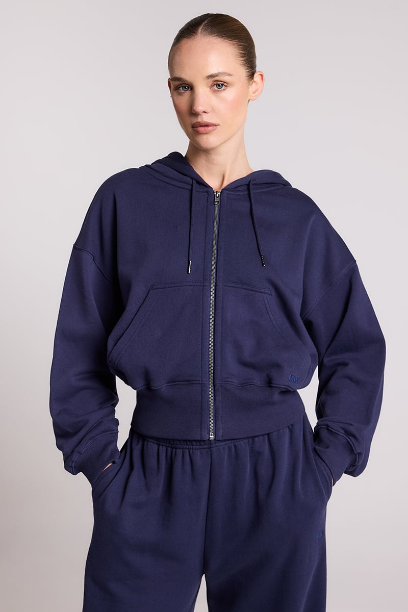 MK x SR Flynn Cropped Zip Hoodie
