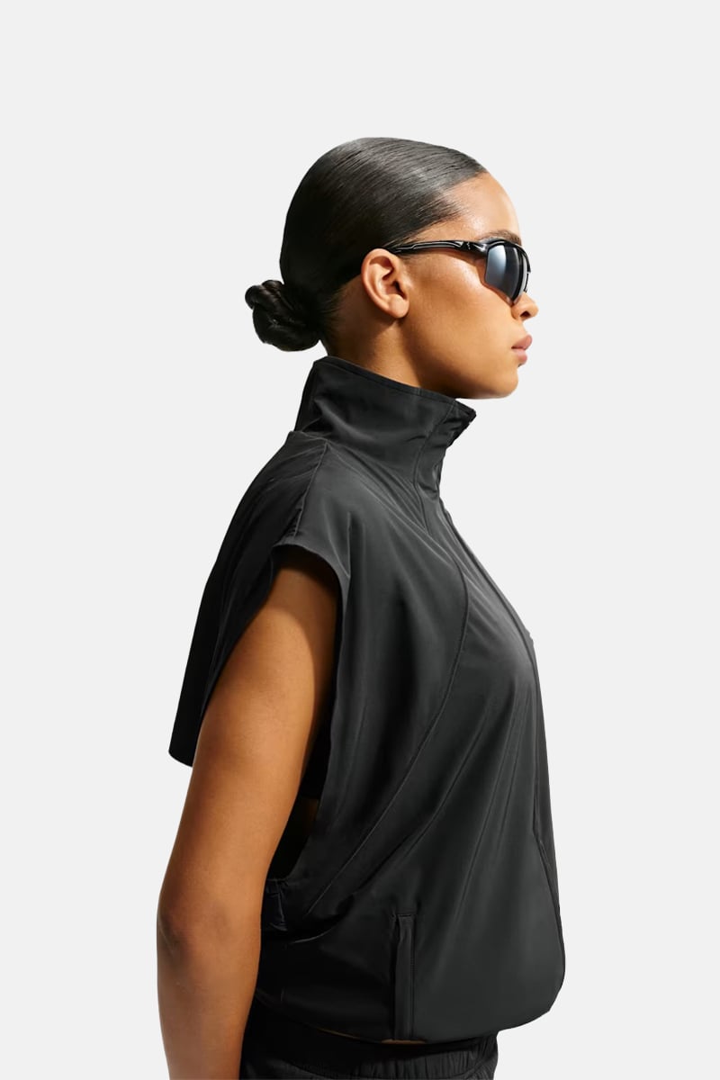 Stretch Nylon Oversized Gilet