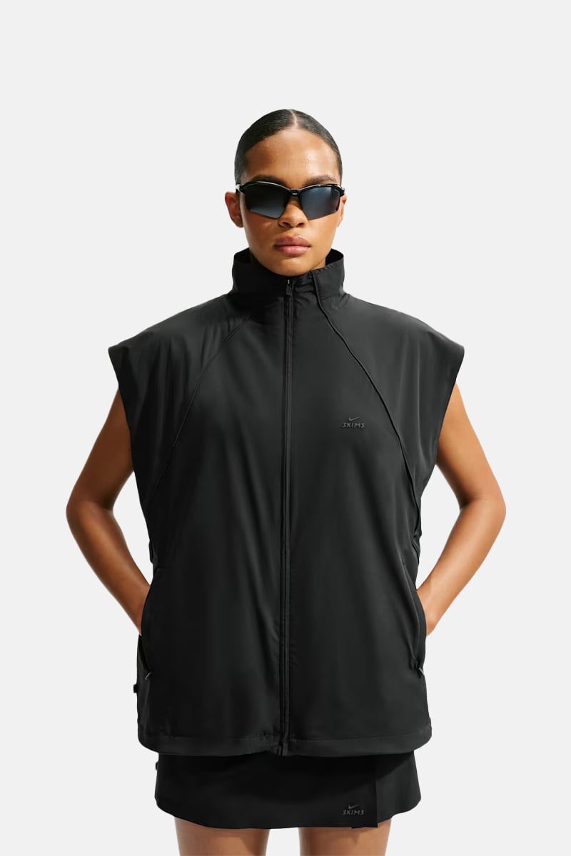 Stretch Nylon Oversized Gilet