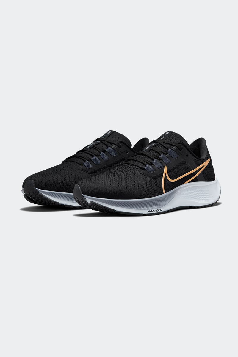 Nike Air Zoom Pegasus 38 Black Mtlc Gold Coin Stylerunner