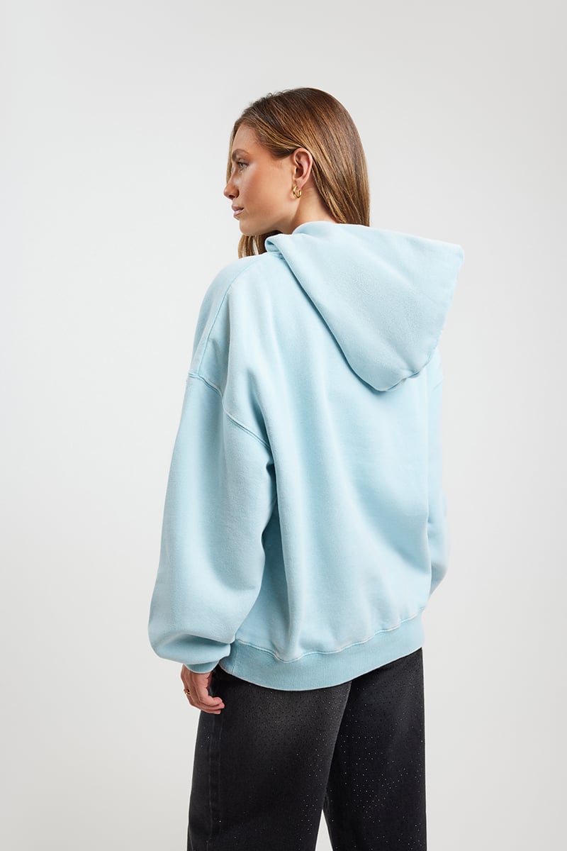 epine é volume tulle hoodie（2color） Ena Pelly EP x SR Rose Oversized Hoodie Washed Pink