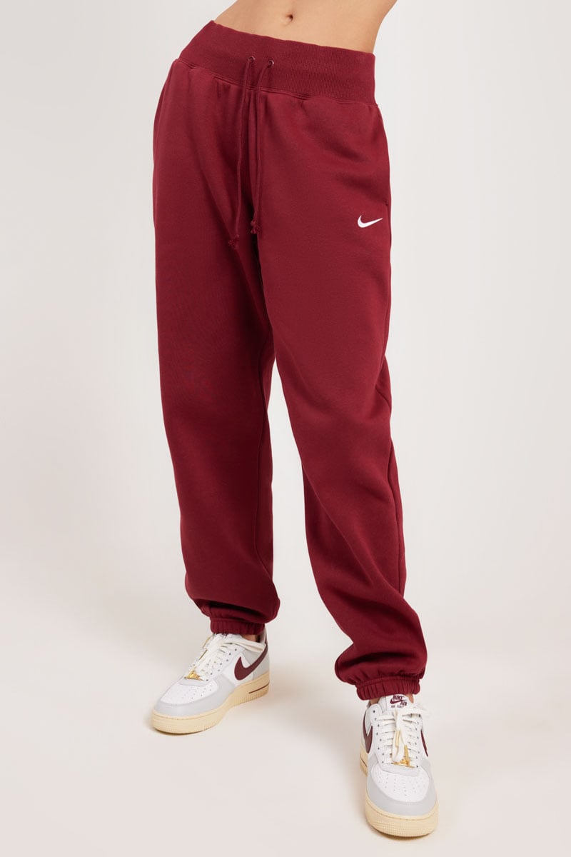 Nike Sportswear Phoenix Fleece Oversized Sweatpants Team Red/White
