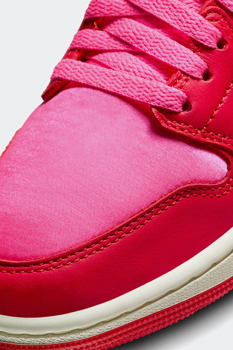 Red and pink store jordans