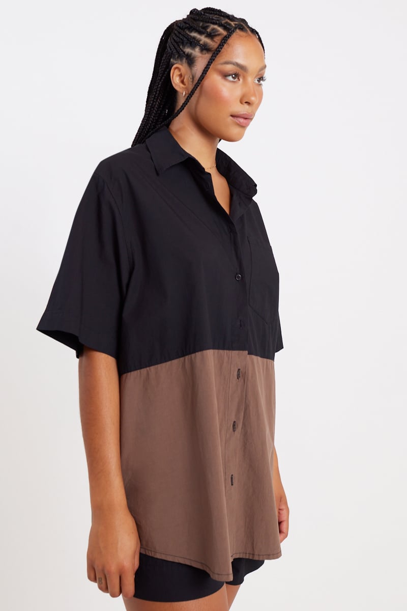 Dylan Tonal Longline Blouse, Shirts & Blouses