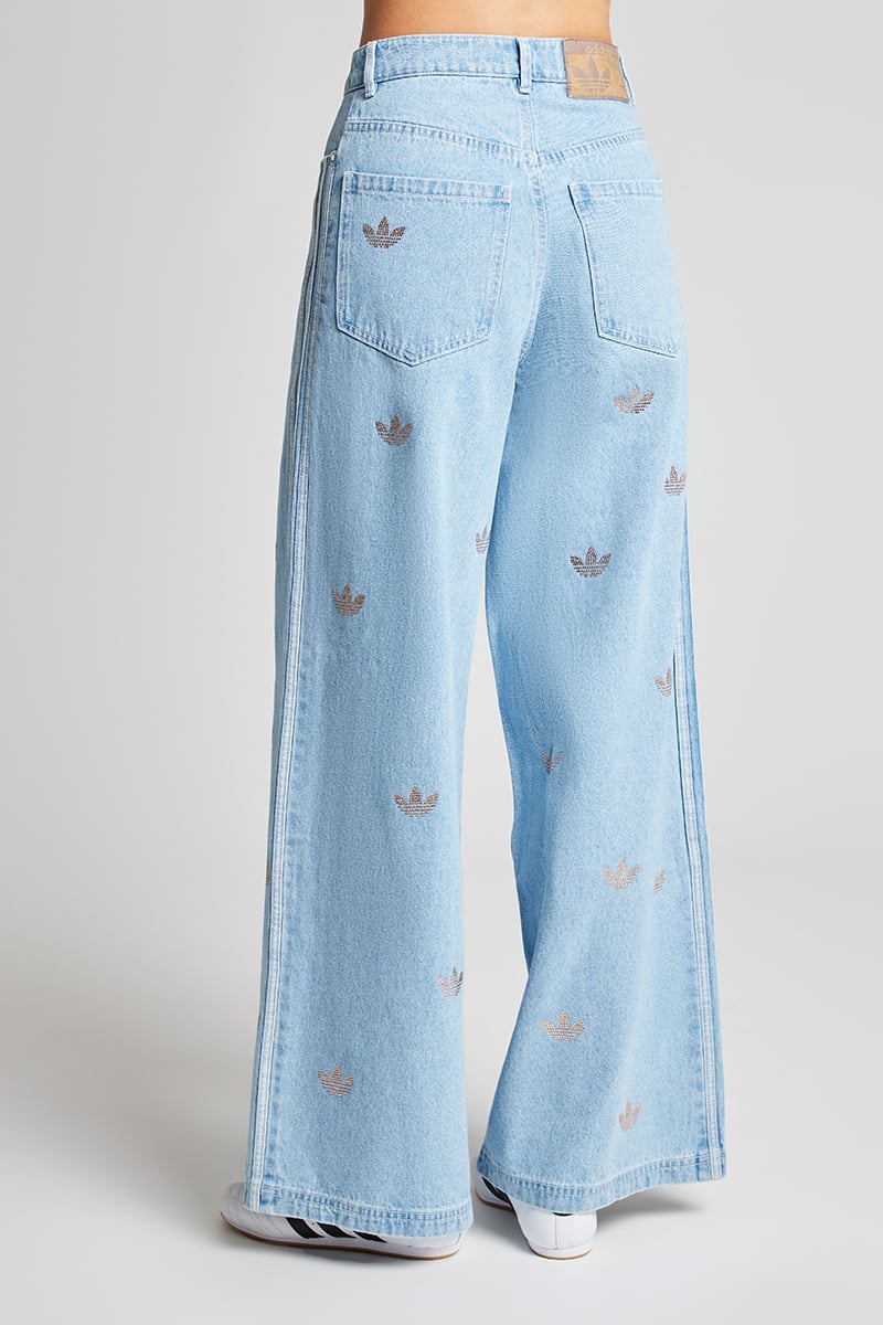 adidas Originals Rhinestone Denim Jean Clblue Stylerunner
