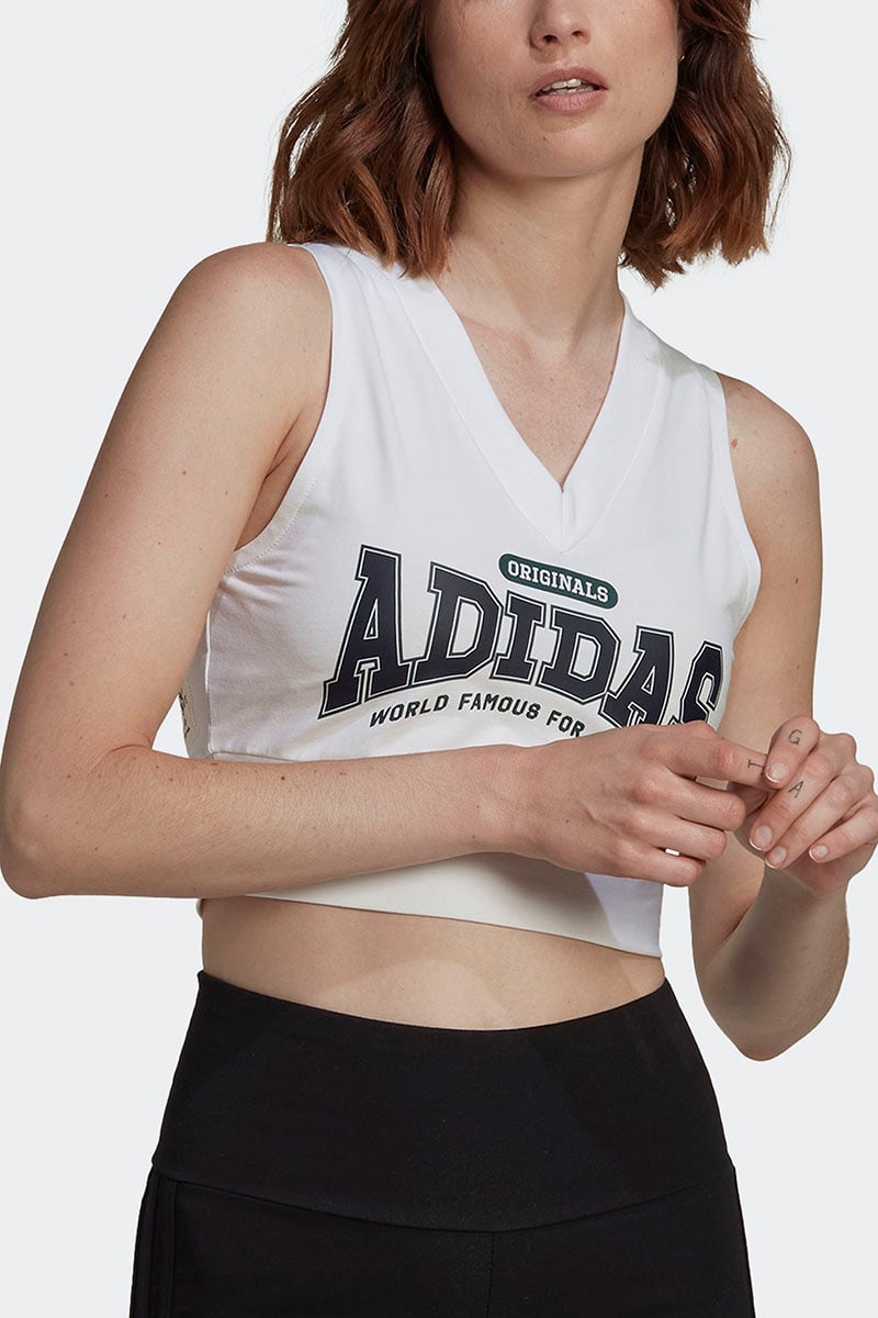 Adidas crop vest sale