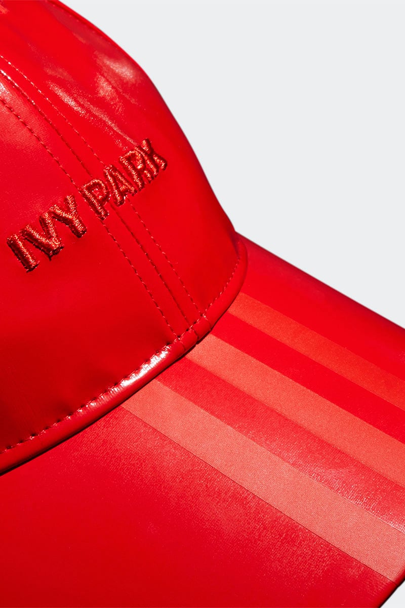 IVY PARK Latex Baseball Cap Red Stylerunner
