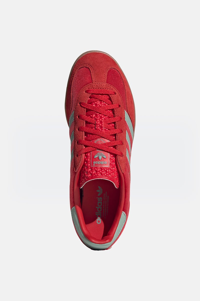 adidas Originals Gazelle Indoor Better Scarlet Hazy Green Gum 3 Stylerunner