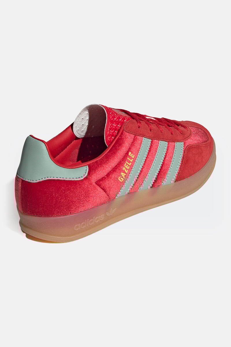 adidas Originals Gazelle Indoor Better Scarlet Hazy Green Gum 3 Stylerunner