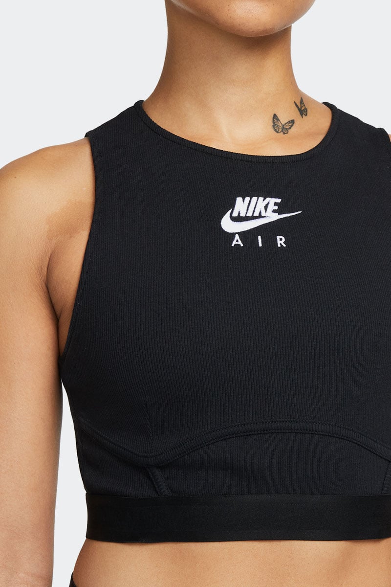 Nike Air Ribbed Tank Black White Stylerunner