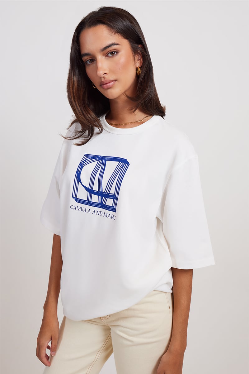 camilla and marc white tee