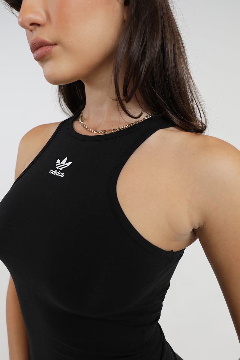 adidas Originals Adicolor Essentials Rib Tank Dress Black