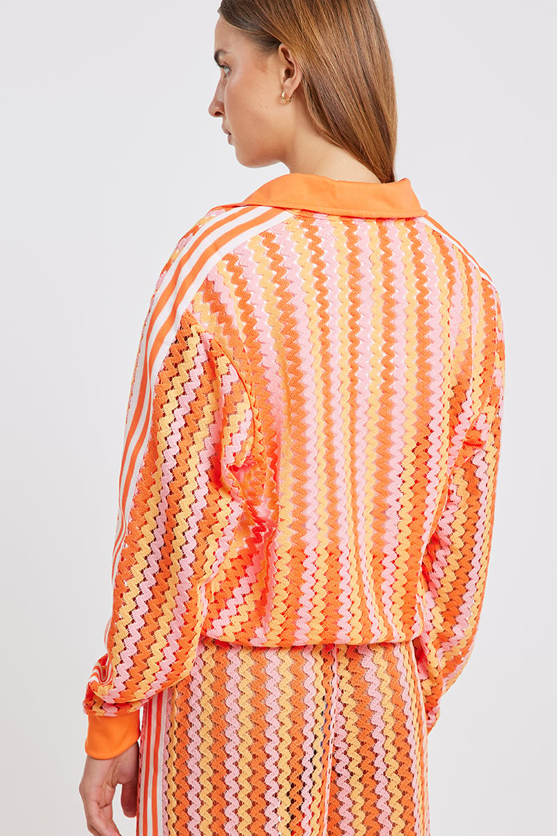 adidas Summer Glow Firebird Track Top Selufu/Hazora/Sesoor