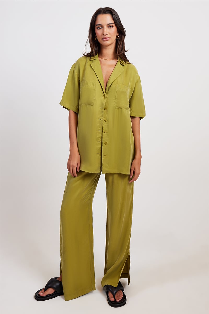 Nude Lucy Dara Cupro Pant Pickle Stylerunner