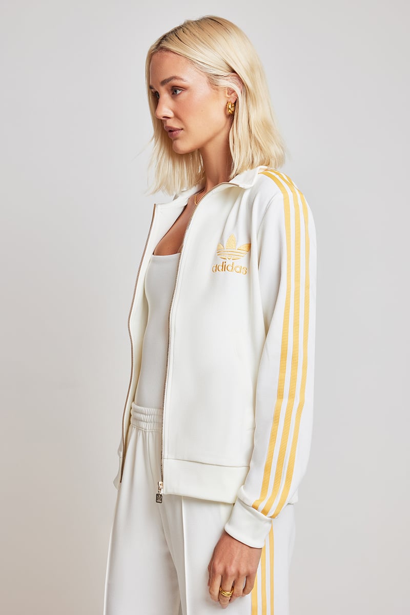 adidas Originals Premium Originals Crepe Track Top Off White