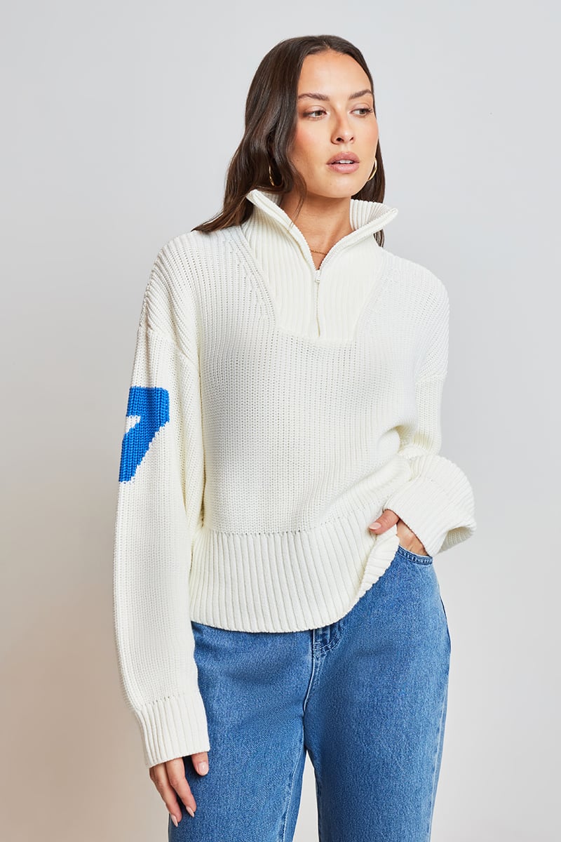 7 Days Active Half Patent Cropped Knit White Alyssum Stylerunner