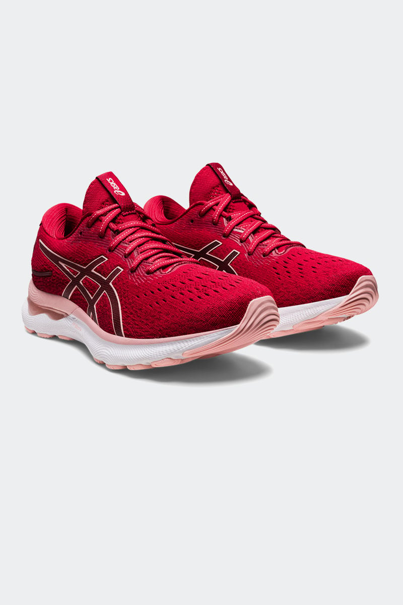 Asics women's gel-nimbus 20 shoe - black/frosted red best sale