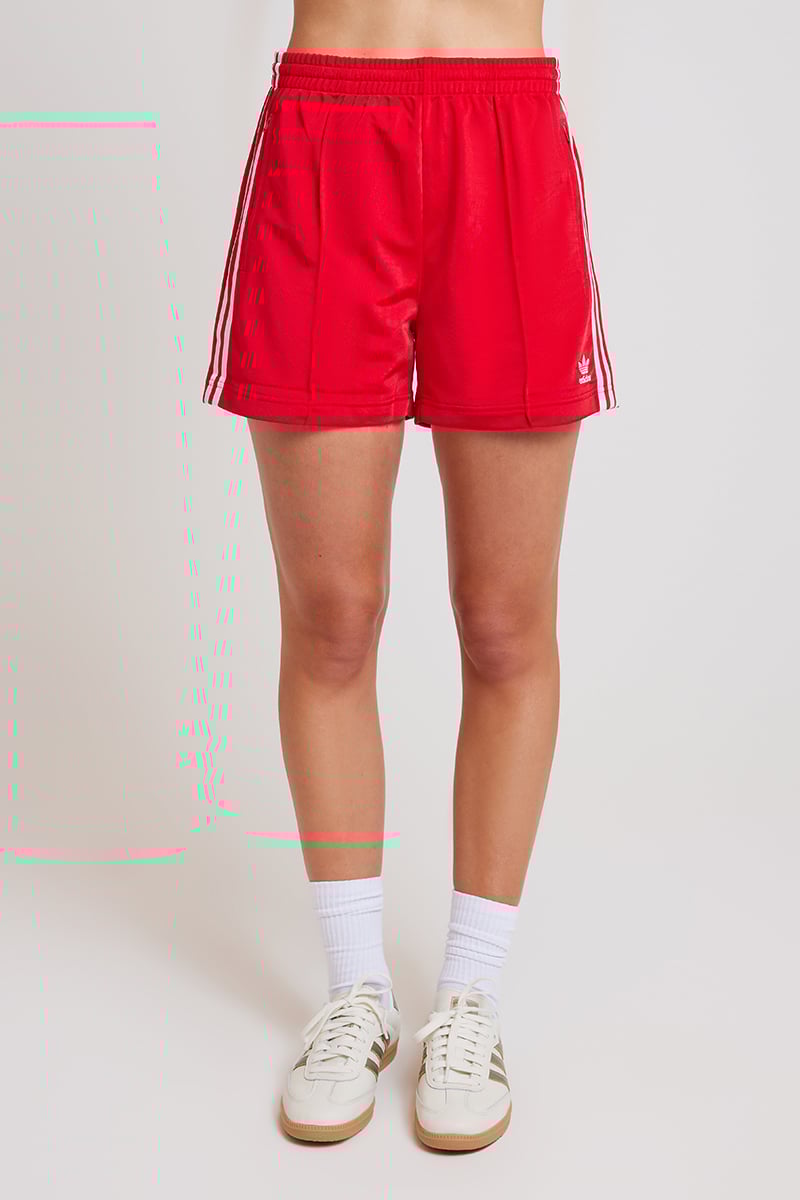 Red adidas shorts discount