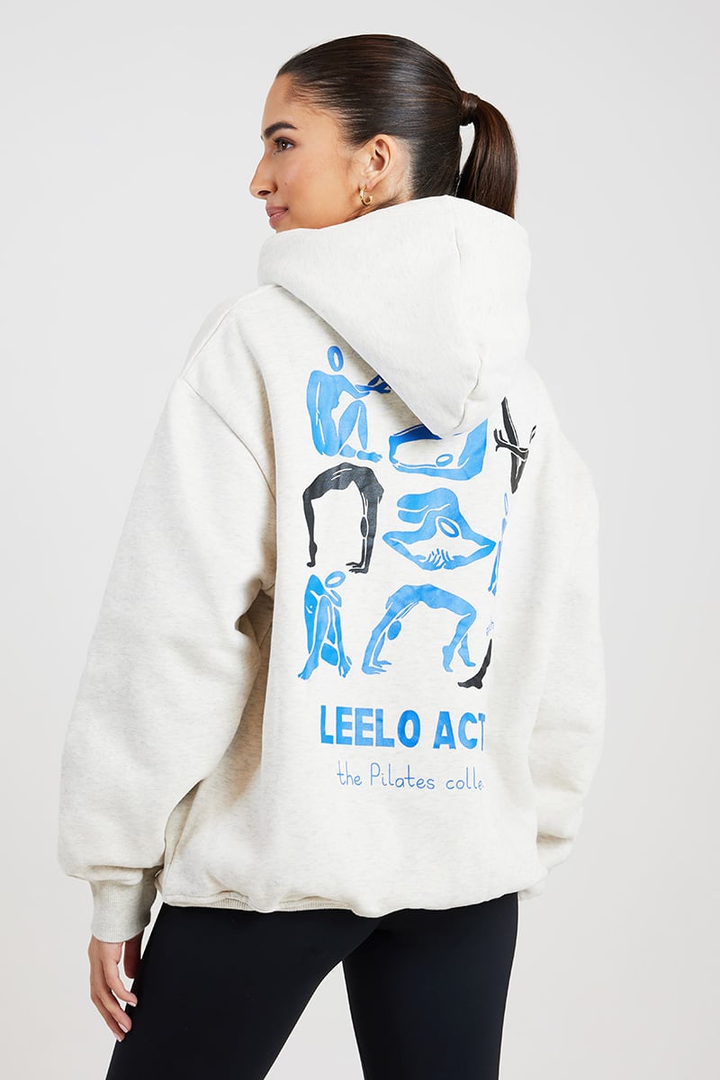 Leelo The Pilates Collection Hoodie Oatmeal