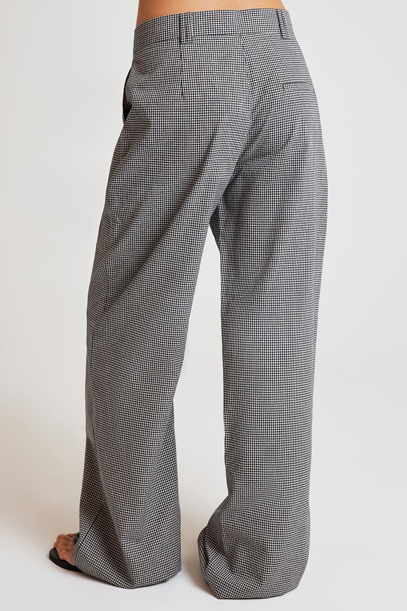 ODE Kennedy Tailored Pant Onyx Gingham | Stylerunner