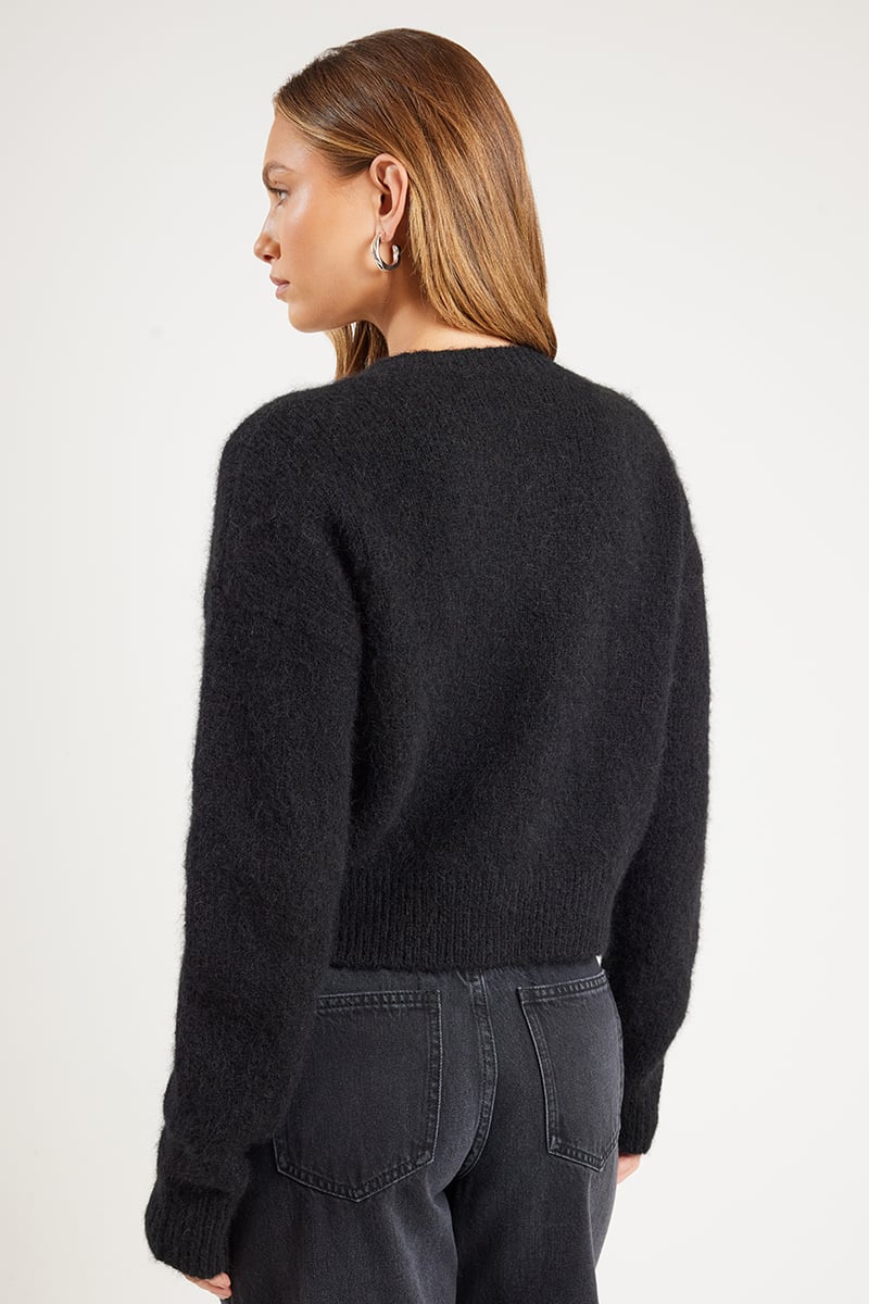 ODE Finn Knit Cardigan Onyx | Stylerunner