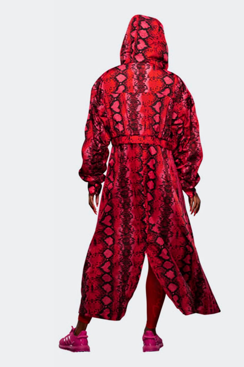 IVY PARK Long Convertible Jacket Red Black Stylerunner
