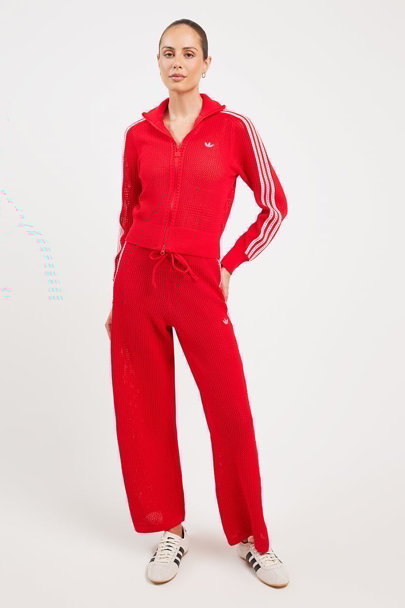 【ADIDAS ORIGINALS】★PRM CROCHET TRACK PANTS★正規品★ adidas Originals Premium Crochet Track Pants - White