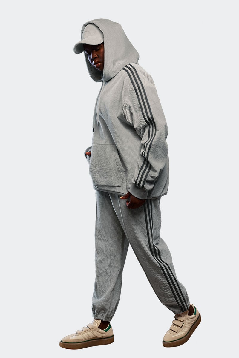 IVY PARK Corduroy Hoodie Mgh Solid Grey Stylerunner