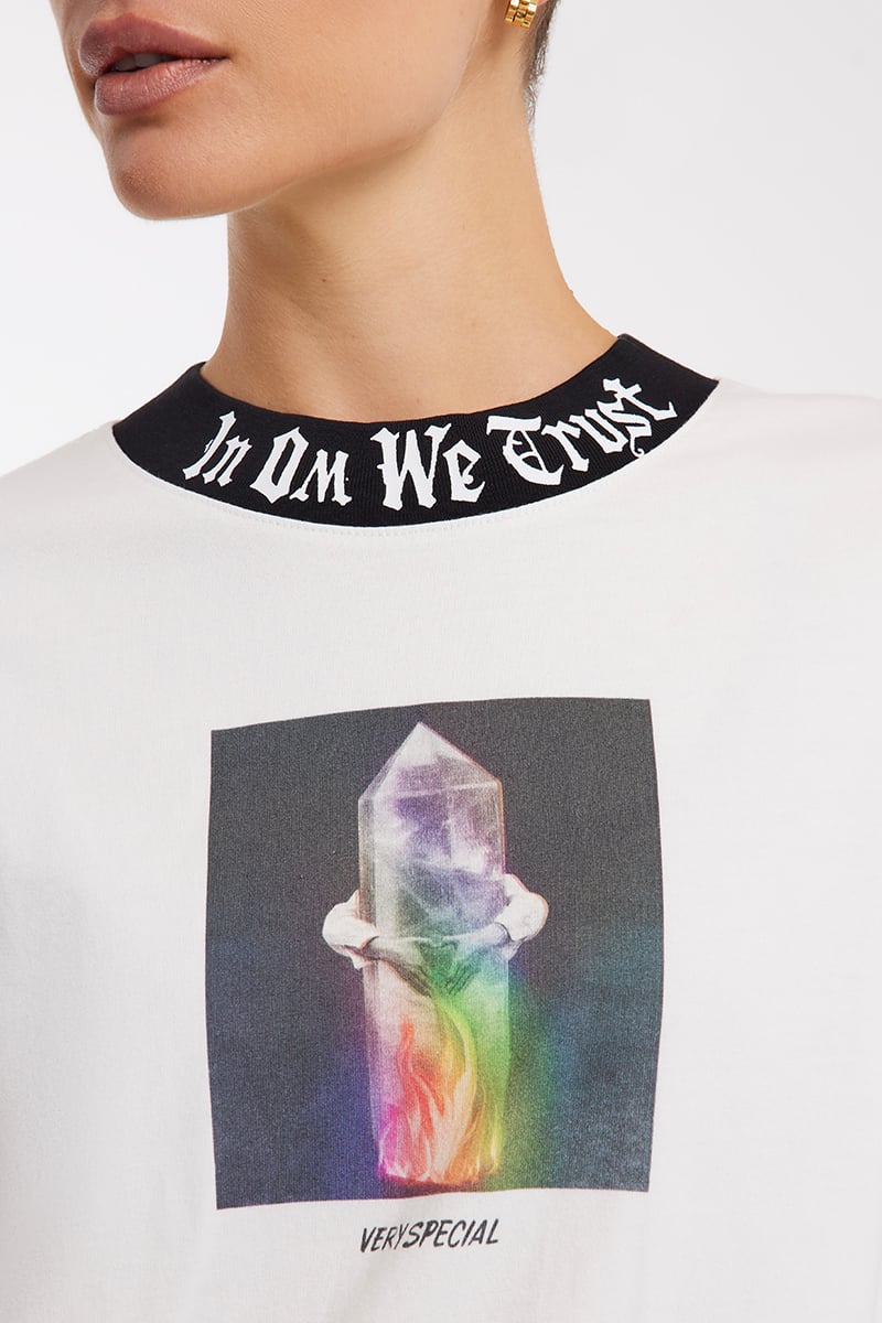 SOMETHING VERY SPECIAL Deep Seated Desire Long Sleeve Tee White