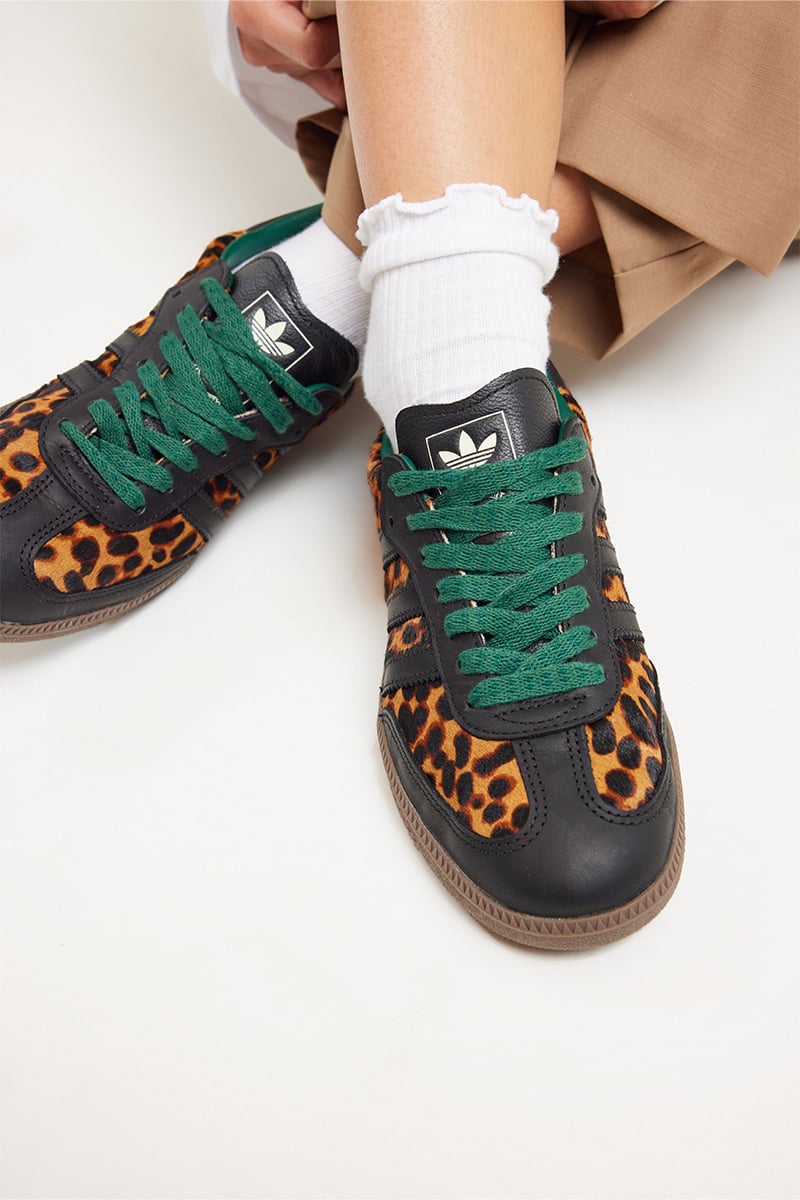adidas Originals Women's Samba OG レオパード adidas Samba OG - Women's - Black Green Leopard – Sneaxx