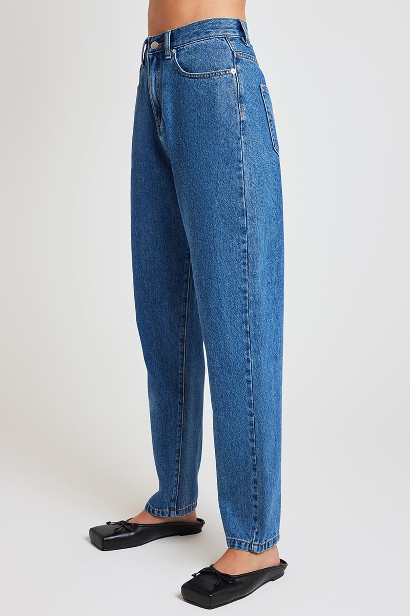 Nude Lucy Organic Mom Jean Vintage Blue Stylerunner