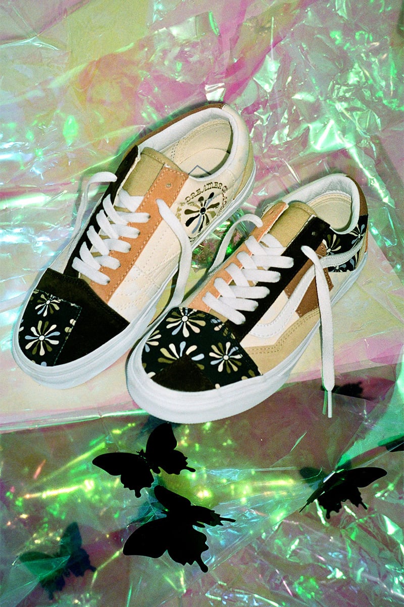 Custom white vans old skool 2025
