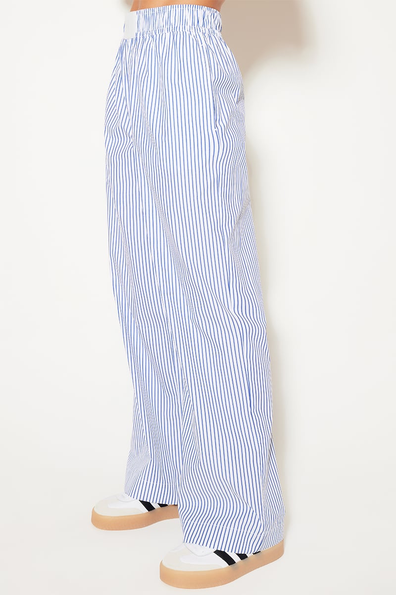 Forever 21, Pants & Jumpsuits, Forever 2 Navy Blue White Vertical Striped  Pants