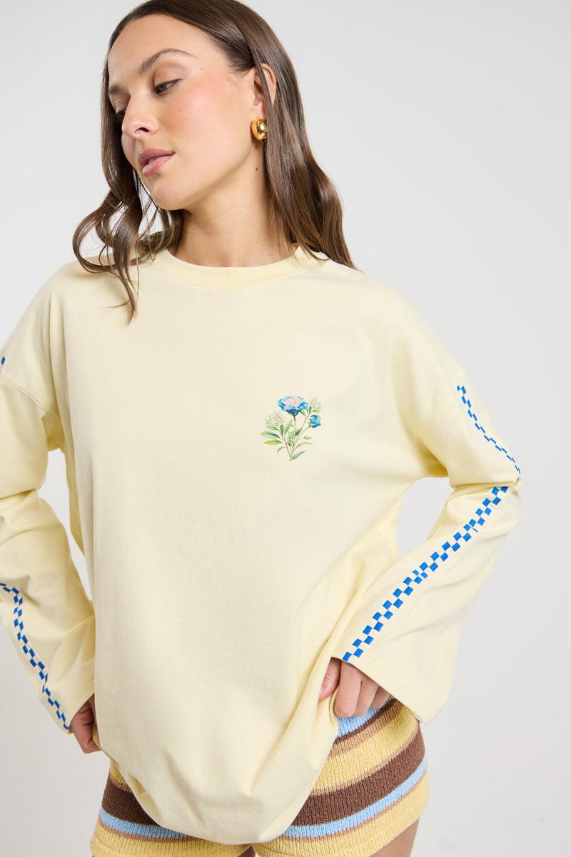 gypsohila ジプソフィア Flower Gloss Tee Flower Gloss Tee