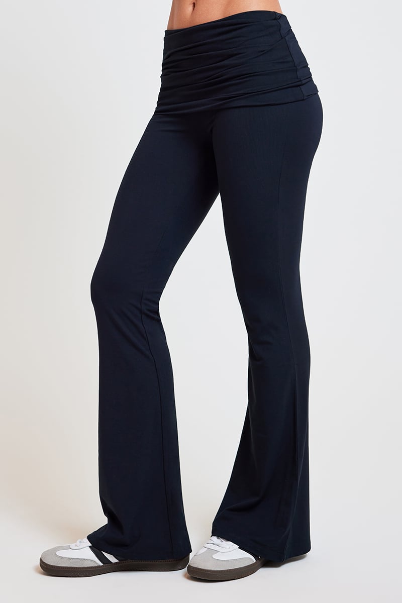Stylerunner Plie Foldover Pants Onyx Stylerunner