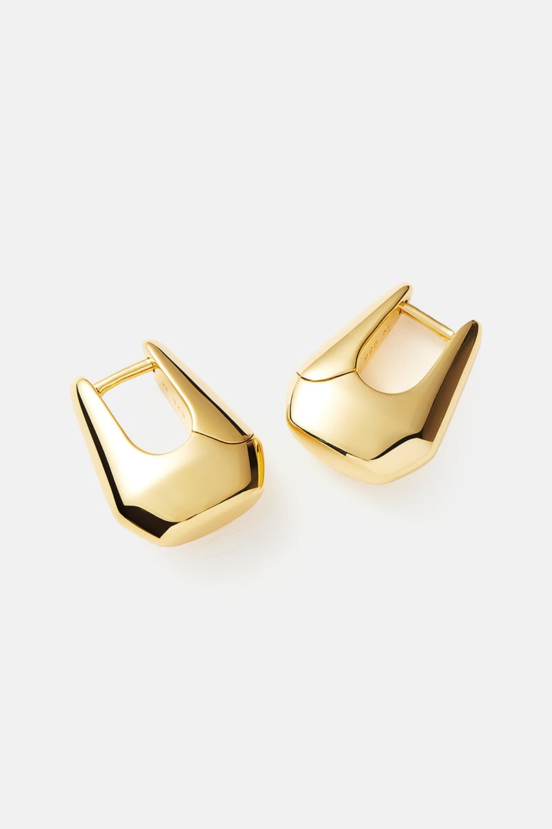 Missoma Lucy Williams Acro Hoop Earrings Gold | Stylerunner