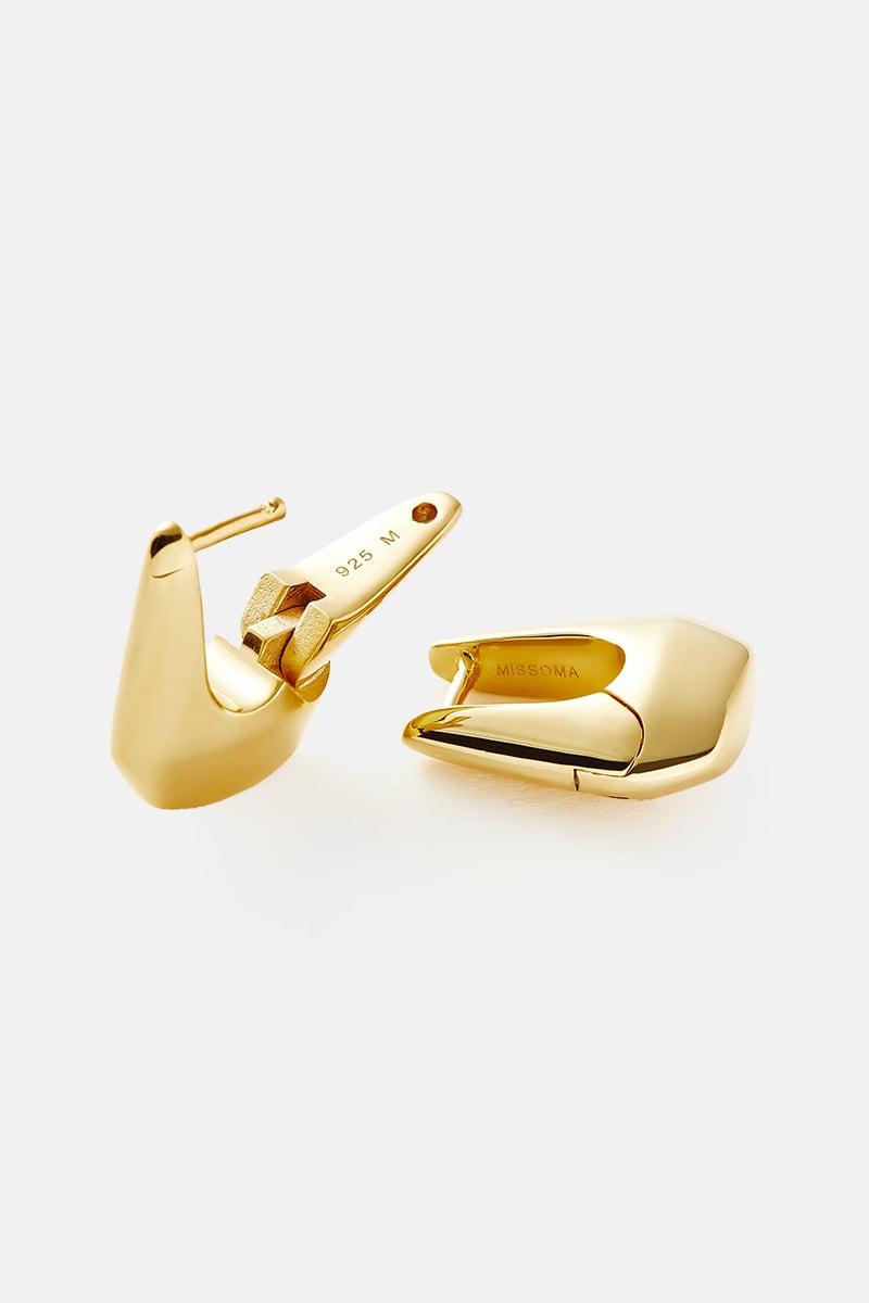 Missoma Lucy Williams Acro Hoop Earrings Gold | Stylerunner