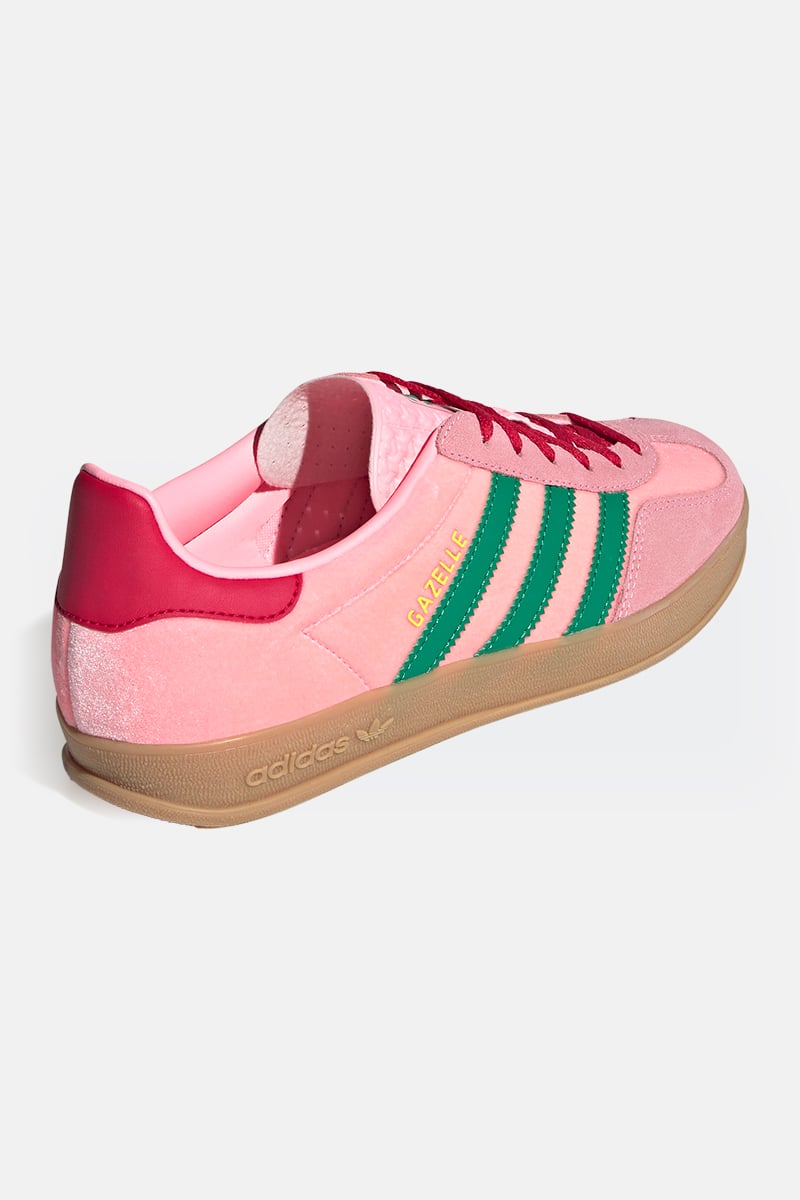 adidas Originals Gazelle Indoor Court Green/Glow Pink/Gum 3