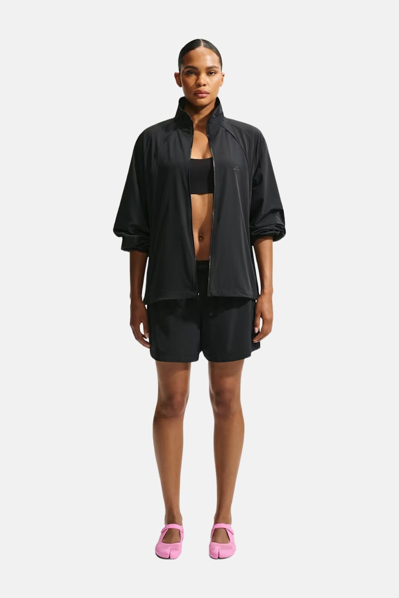 NikeSKIMS Stretch Nylon Oversized Jacket Obsidian | Stylerunner