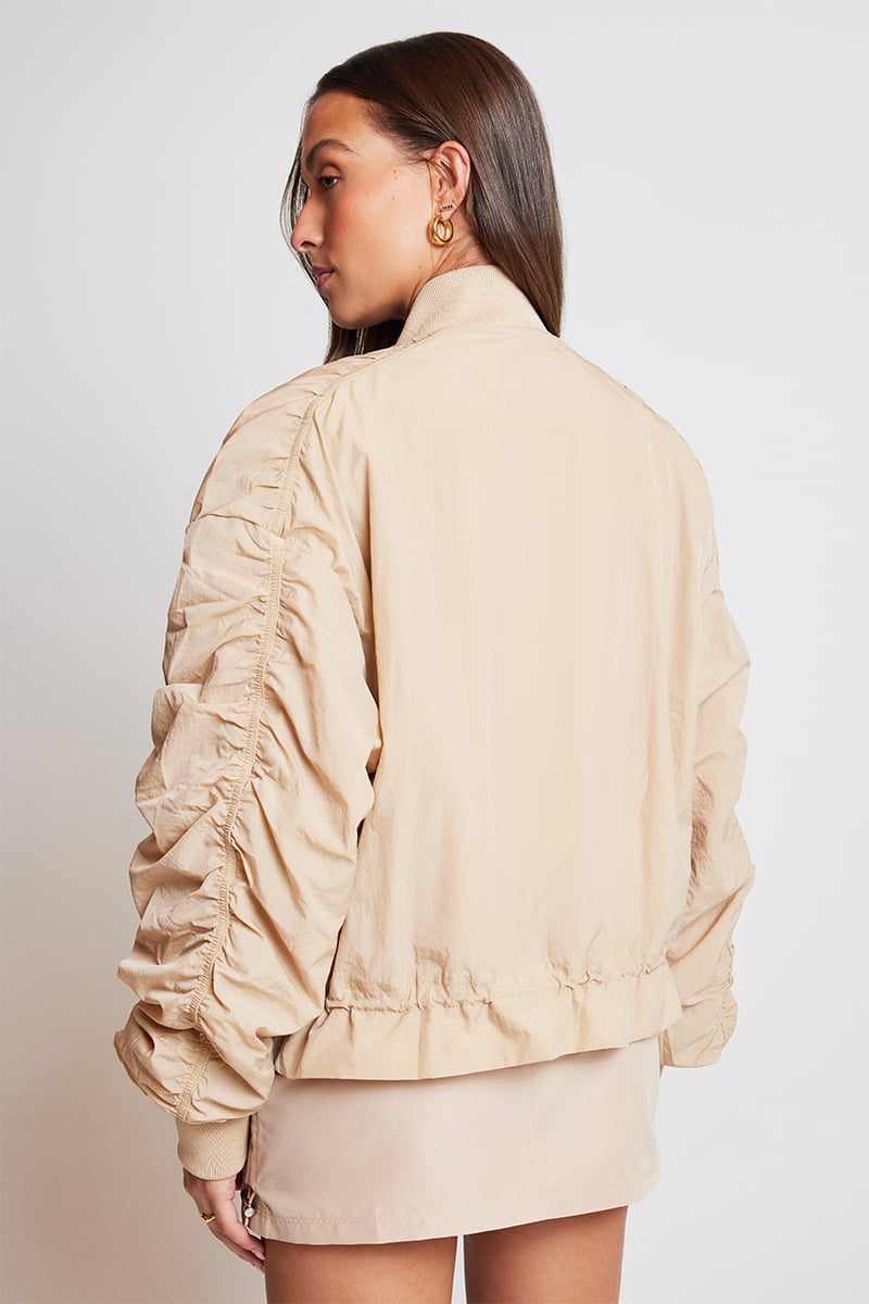 adidas Originals Lightweight Bomber Jacket Magic Beige Stylerunner