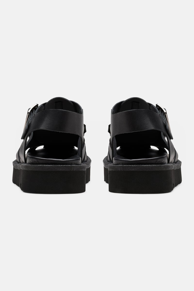 Clarks Originals Meare Buckle Black Leather | Stylerunner
