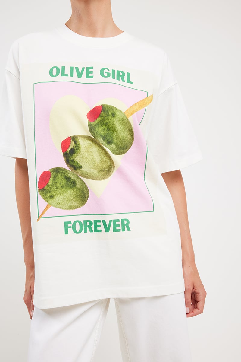 Olive Girl Oversize T-Shirt 