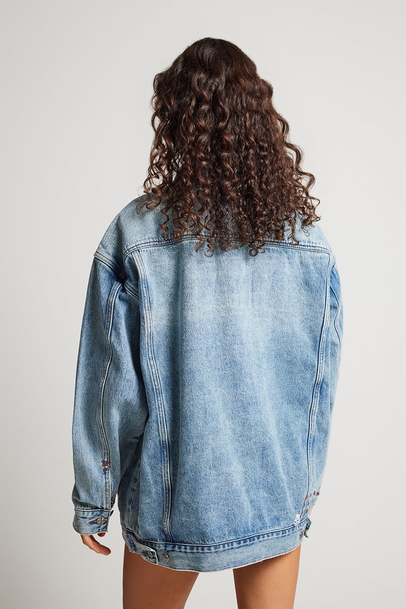 Ksubi Ksubi x Elle Fergeson Ksuper Oversized Jacket Blue